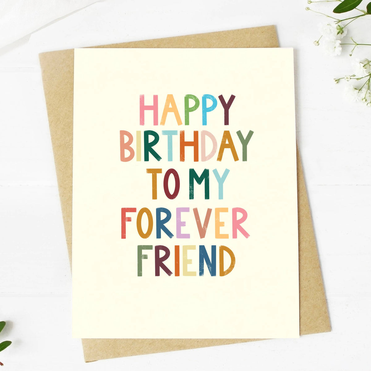 Happy Birthday To My Forever Friend Card