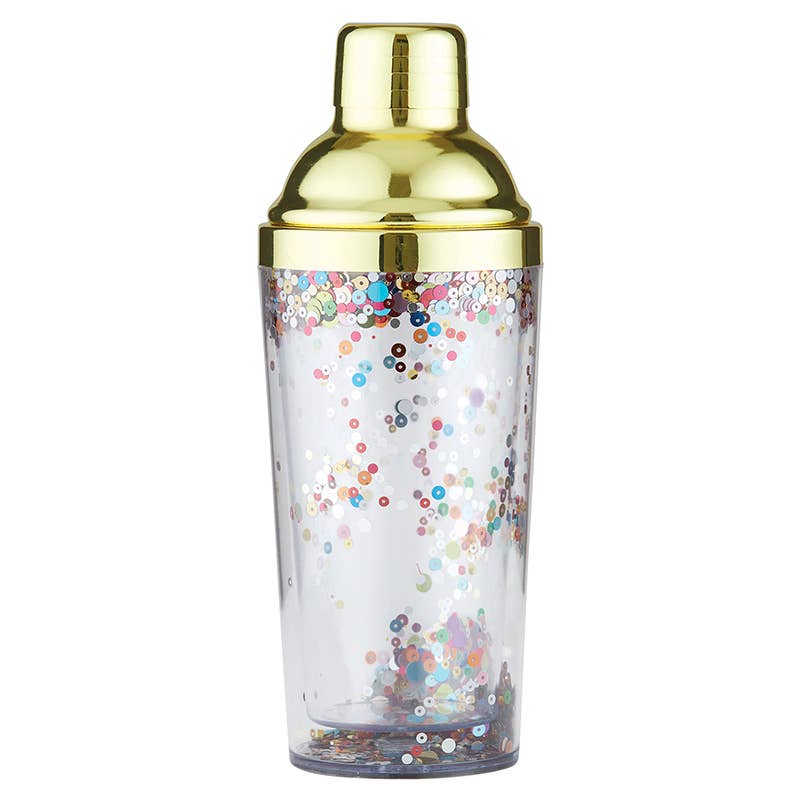 Gold Confetti Cocktail Shaker
