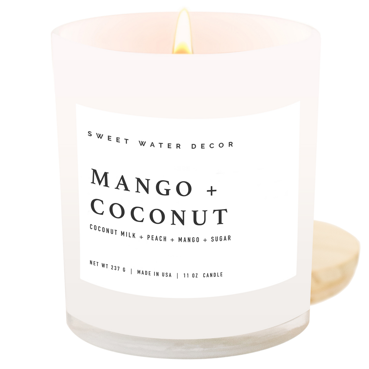 Mango and Coconut 11 oz Soy Candle