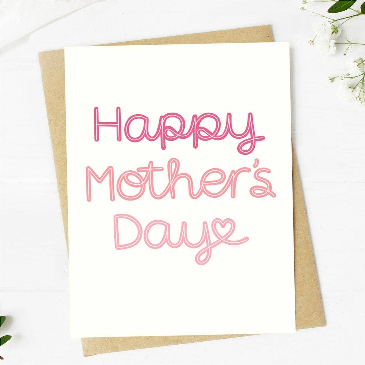 Happy Mother's Day Cursive Card