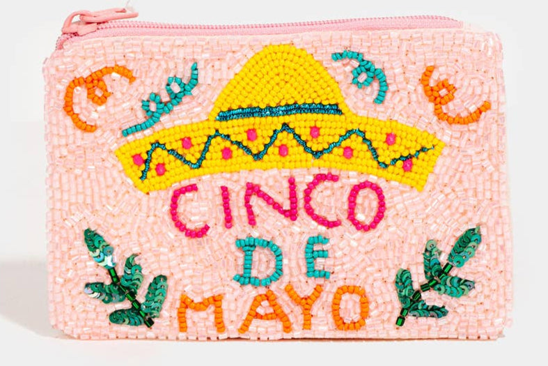 Cinco De Mayo Beaded Coin Purse