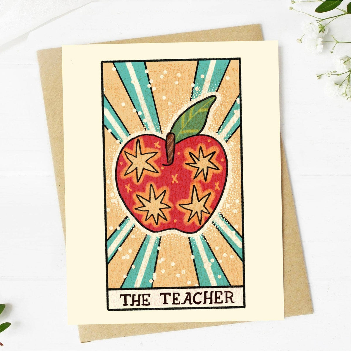 The Teacher Tarot Greeting Card