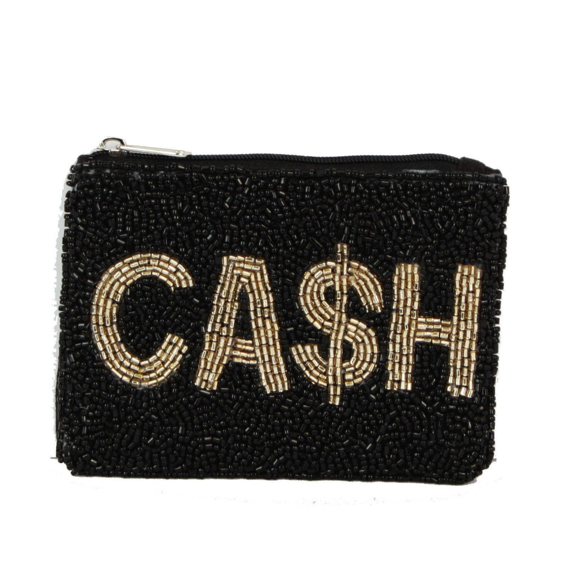 Ca$h Beaded Coin Purse