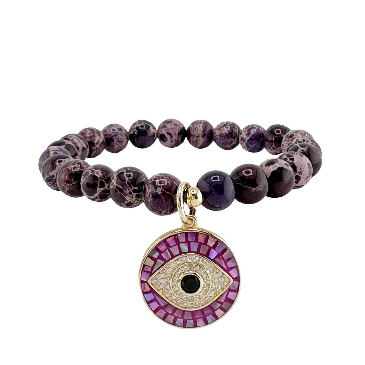 Mosiac Evil Eye Beaded Bracelet