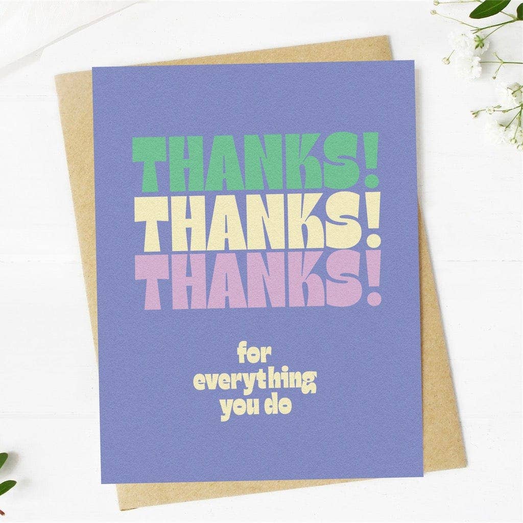 Thanks Thanks Thanks for everything you do Card
