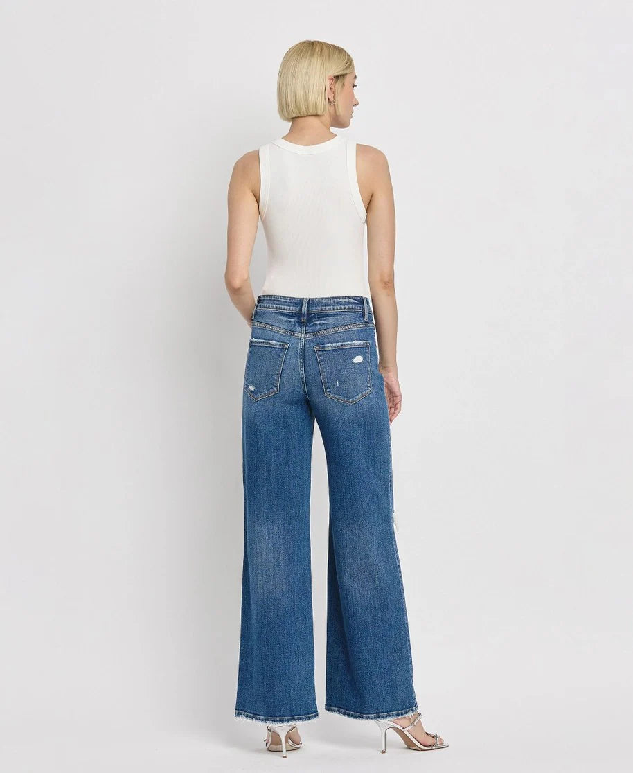High Rise Wide Leg Jeans