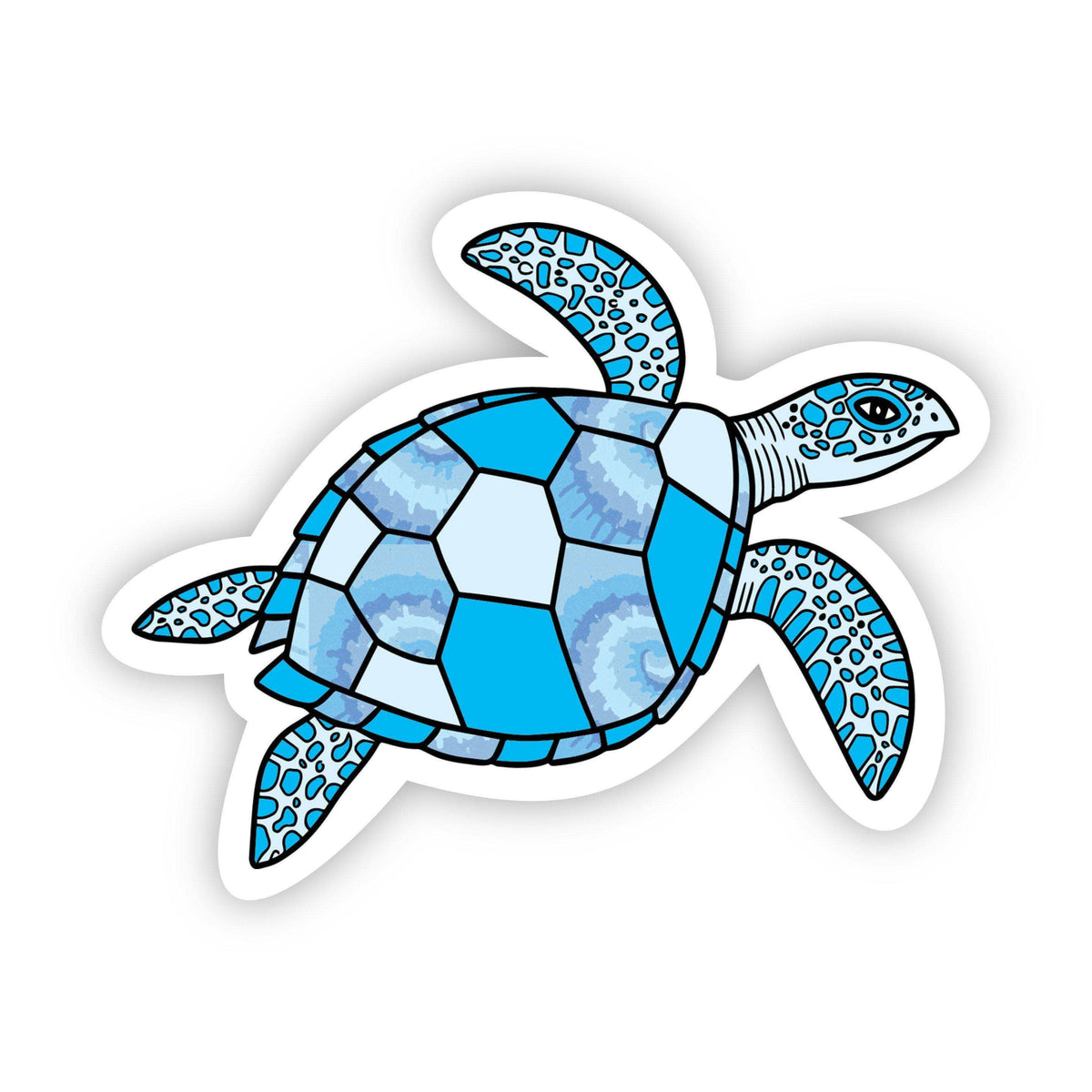 Sea Turtle Blue Aesthetic Sticker