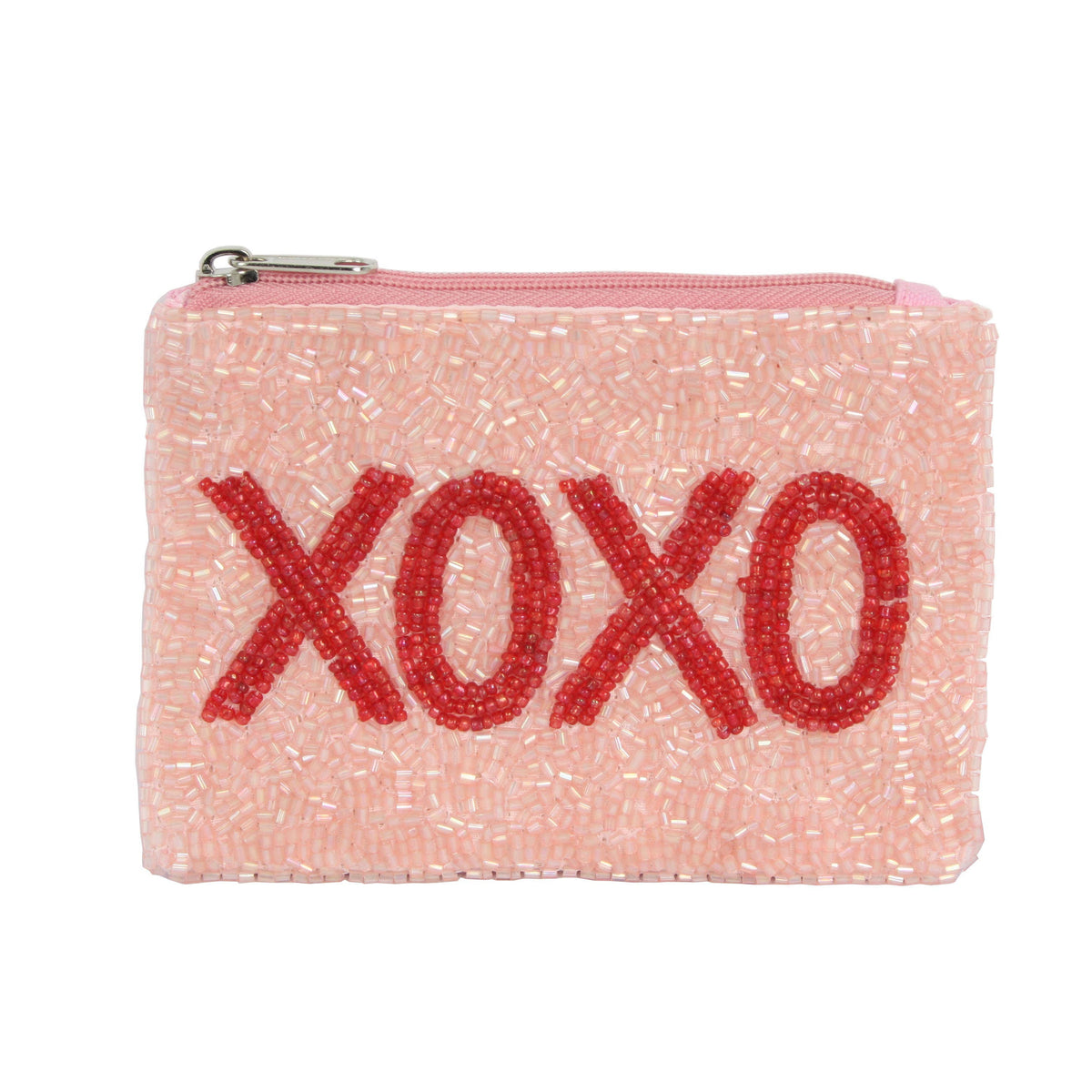 XOXO Beaded Coin Purse