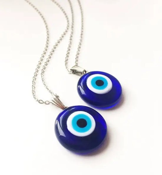 Evil Eye Necklace Blue Bead